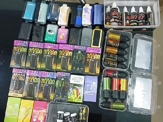 Illegal Vape trade busted in Ferozepur; 41 E-Cigarettes seized in two Cases