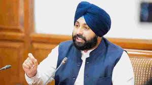 Punjab Education Minister Harjot Singh Bains Briefs Media at Punjab Bhawan