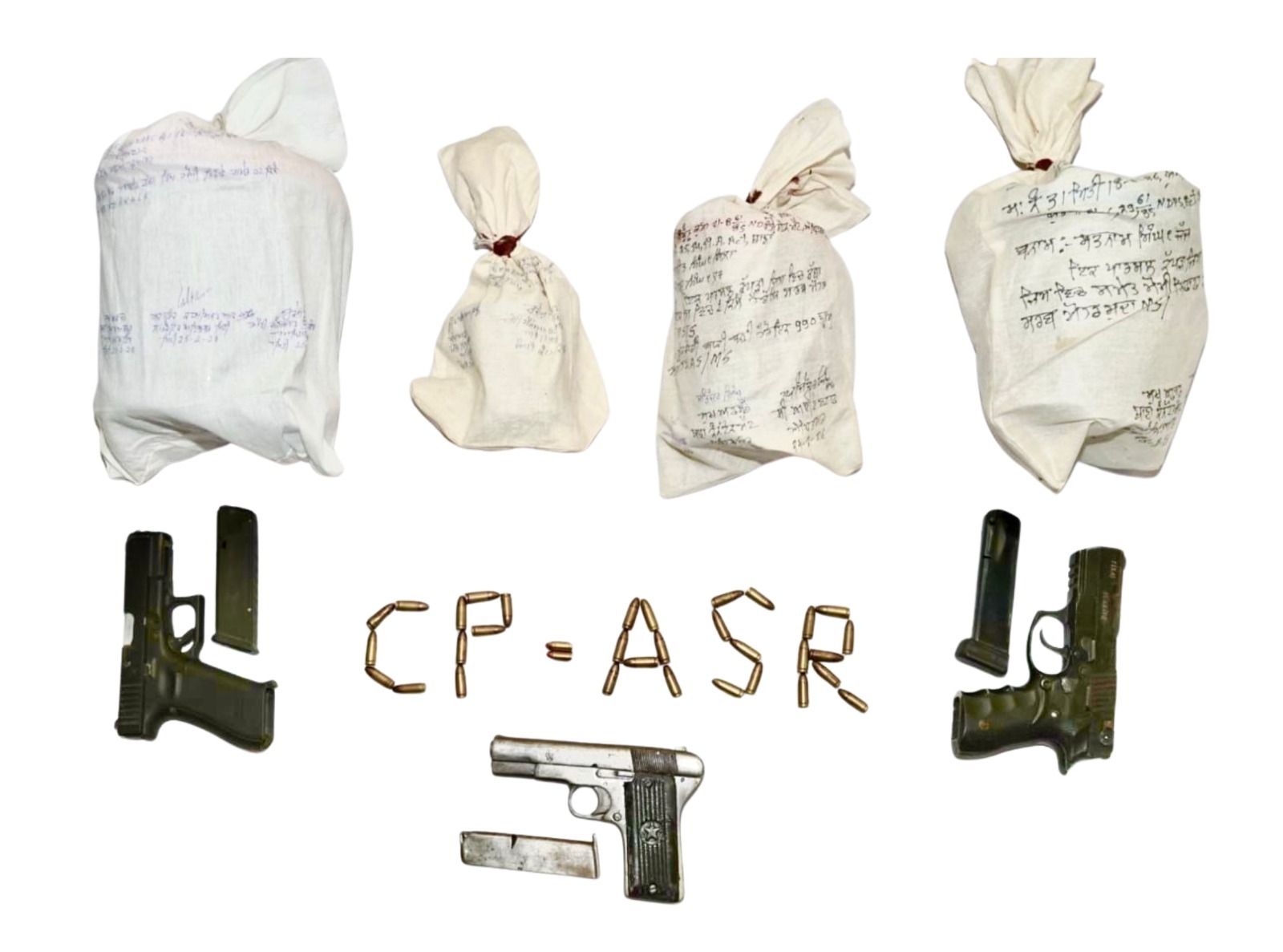 Amritsar Commissionerate Police busts two organised cross-border drug and illegal arms smuggling modules and apprehends total 10 accused